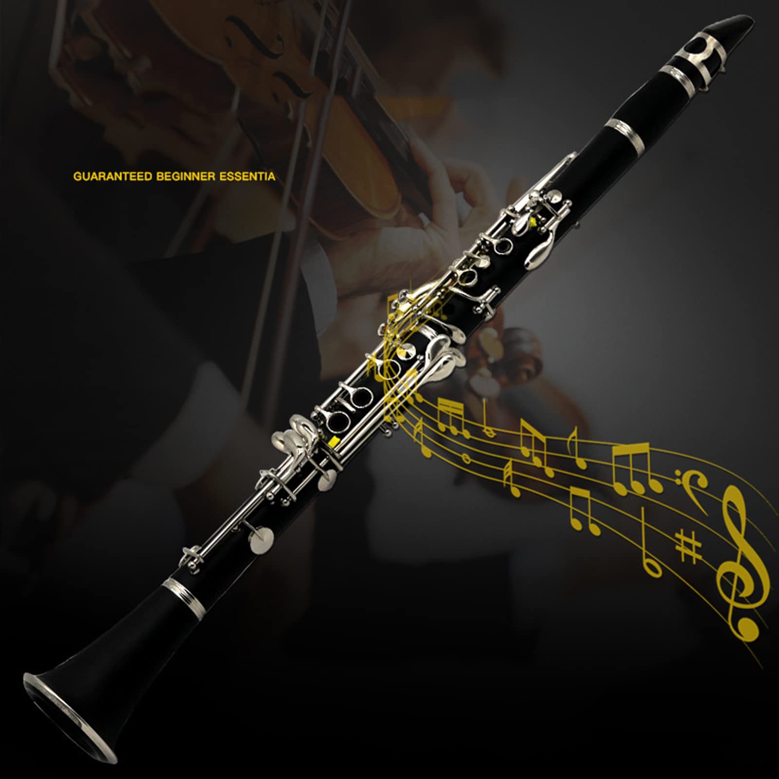 Amazon | クラリネット 17 キー フラットクラリネットソプラノ双眼